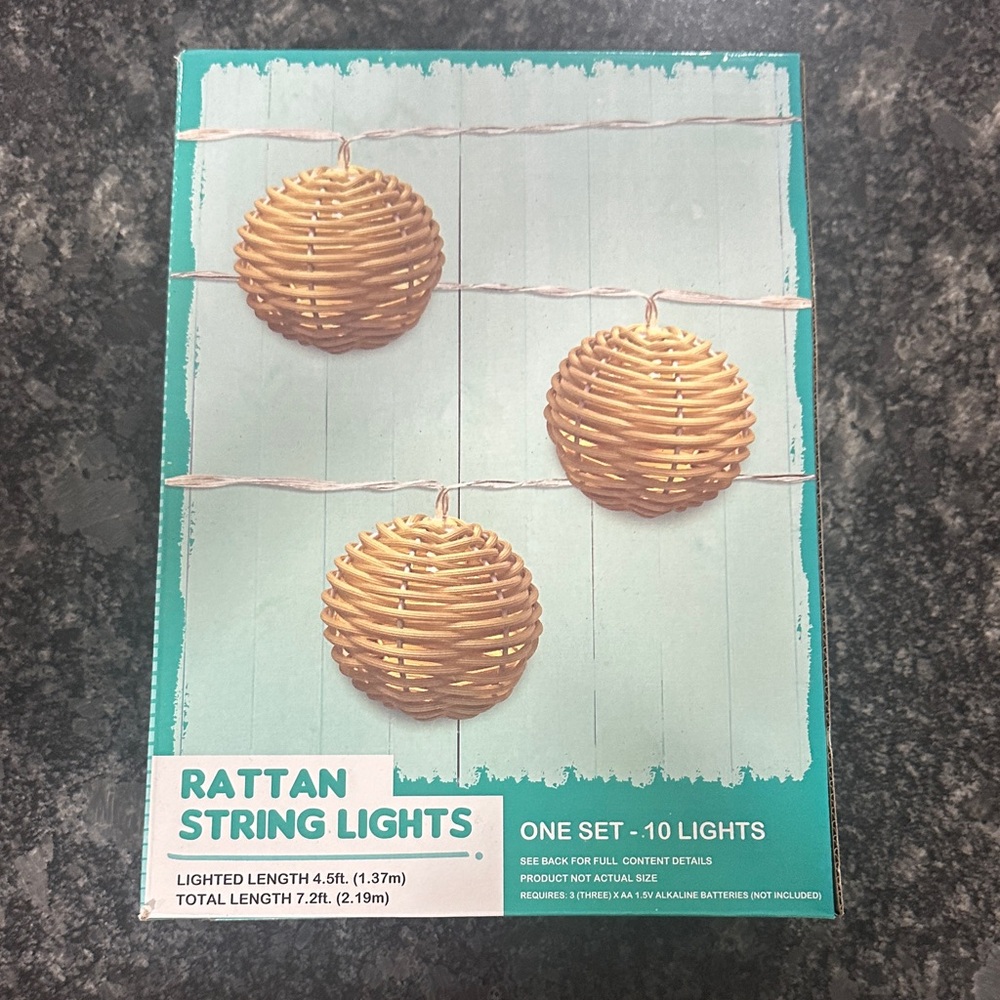Rattan String Lights
